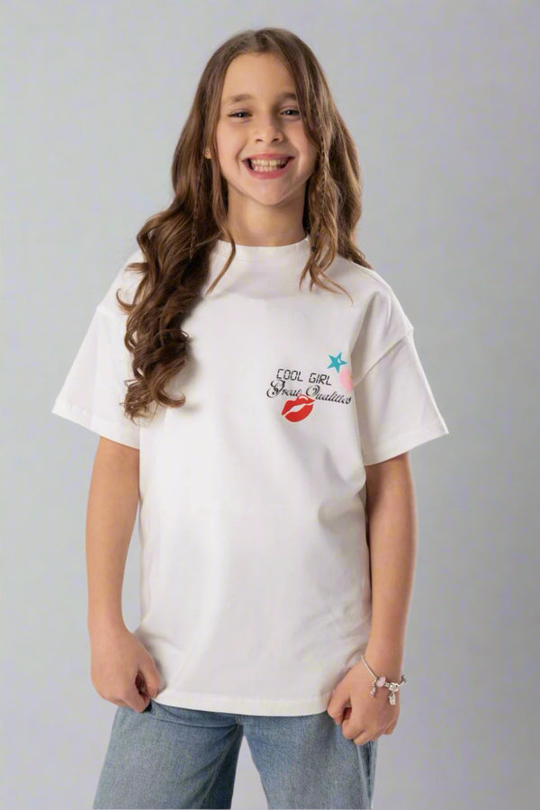 Cool Girl Printed T-Shirt – Stylish &amp; Fun for Trendy Girls